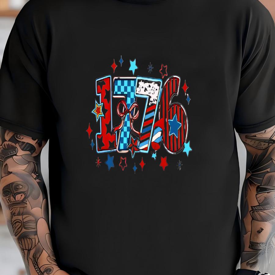 1776 Patriotic Crop Tee: Women's 4th Of July Cotton Top T-shirt