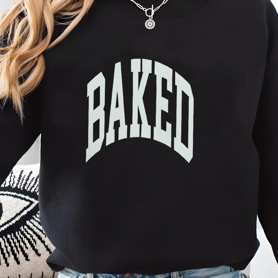 Gift, 420 Shirt, Baked T-shirt, Unisex Tee, Joint Stash, Thc Gift, Vintage Marijuana Gift For Her Him Sweatshirt