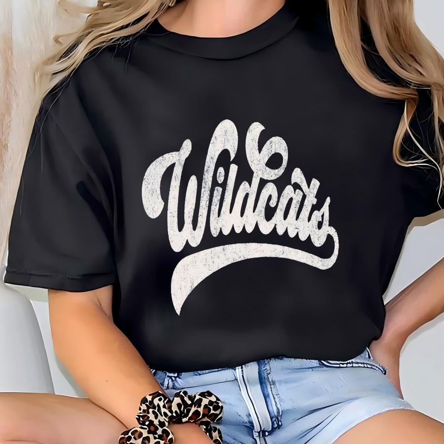 Wildcats Sweatshirt Vintage Wildcats Crewneck Wildcats Hoodie Wildcats Game Day Wildcats Fce Pullover Sweater Wildcats Spirit Wear T-shirt