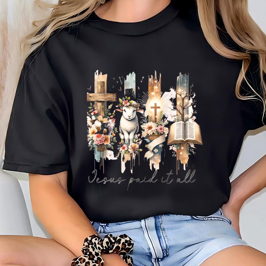 Christian Shirt For Women, Cute Faith Hoodie, Inspirational Gift, Religious Apparel, Christian Wear Easter Tee T-shirt