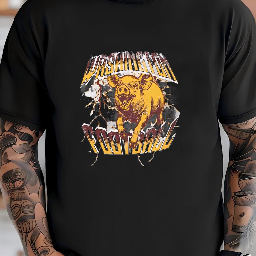 Vintage Washington Football Sweatshirt - Crewneck Pullover For Game Day Fans, Unisex Heavy Blend, Washington Football, Gift For T-shirt