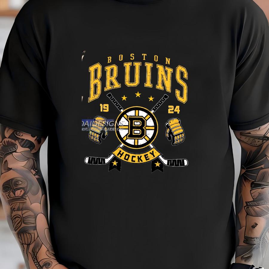 Boston Bruins Hockey Hoodie, Unisex Tee Shirt For Sports Fans, Graphic Sports Tee, Bruins Team Shirt, Hockey Fan T-shirt