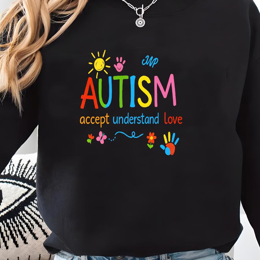Brushstroke Autism Shirt, Autism Awareness Shirt, Autism Puzzle Pieces Shirt, Autism Shirt, Autism Month Tee,autism Support Shirt, Advocate Sweatshirt