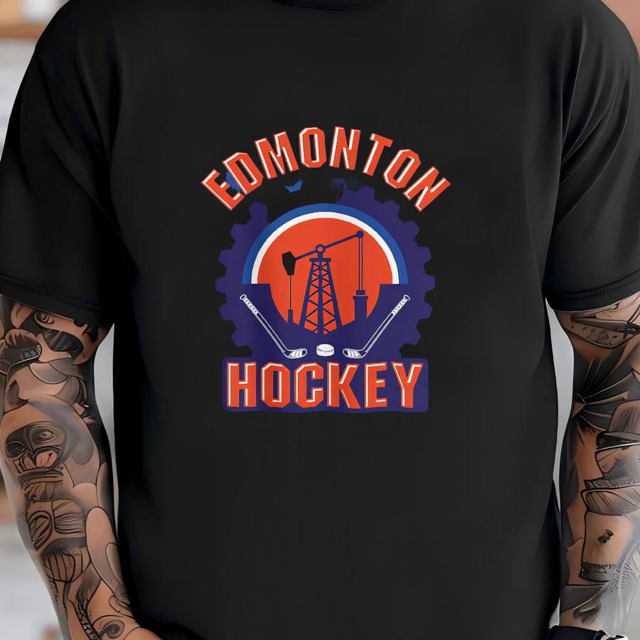 Edmonton Hockey Sweatshirt: Oilers Fan Crew Neck - Oil City Pride T-shirt