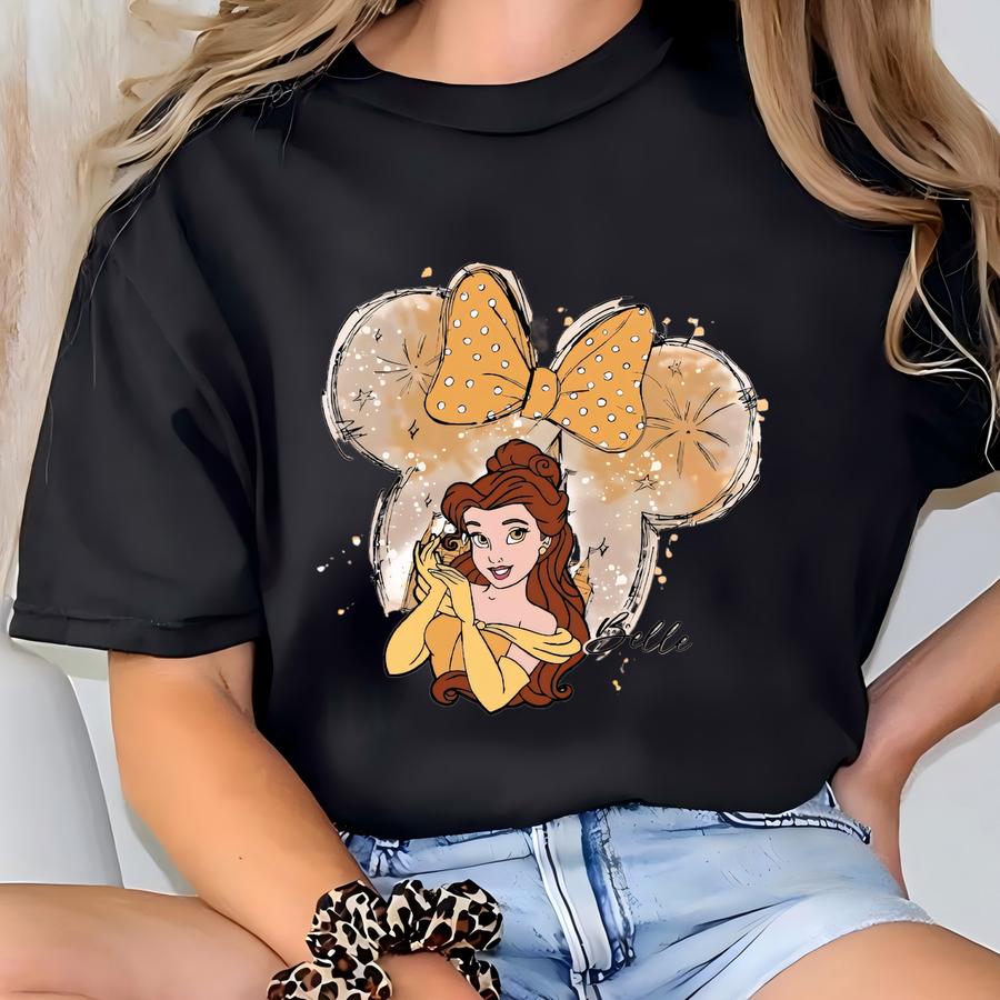 Princess Belle Shirt, Girls Trip,  Ears Belle Tee,princess Belle Shirt, Princess Shirt, Castle Shirt T-shirt
