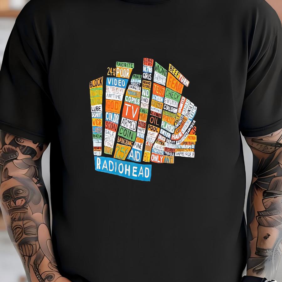 Vtg Radiohead Hail To The Thief Hoodie Men's L T-shirt