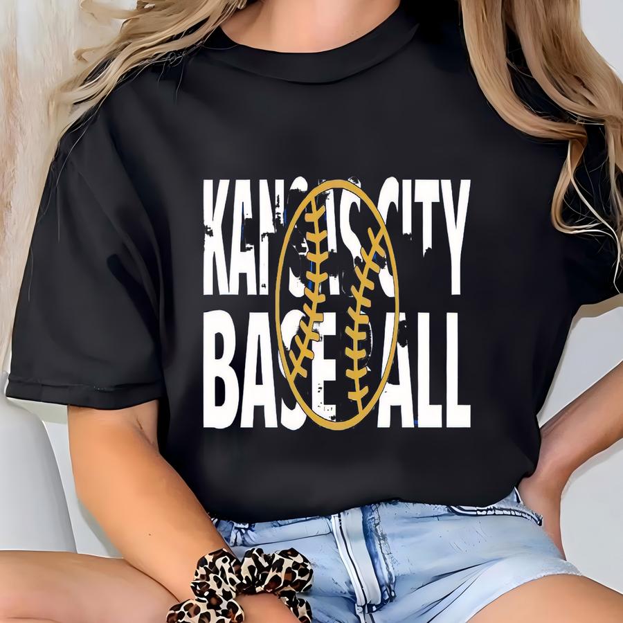 Kansas City Baseball Cutout T-shirt