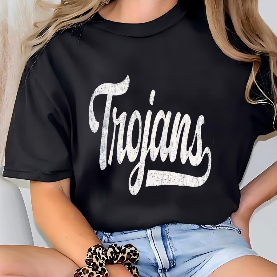 Trojans Sweatshirt Trojans Sweatshirt Trojans Baseball Trojans Football Vintage Trojans Crewneck T-shirt