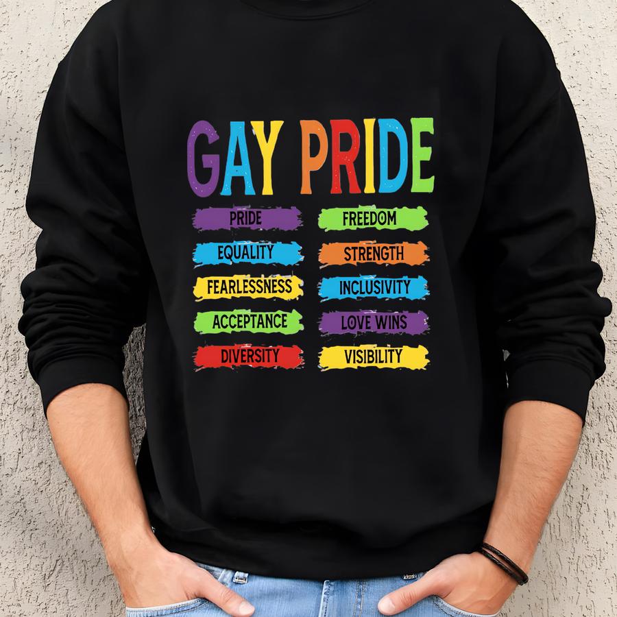 Gay Pride Sweatshirt, Pride Equality Shirt, Lgbt Pride Shirt, Pride Month Shirt, Gay Pride Shirt, Gay T-shirt, Lgbt Sweatshirt,proud Gay Tee Sweatshirt