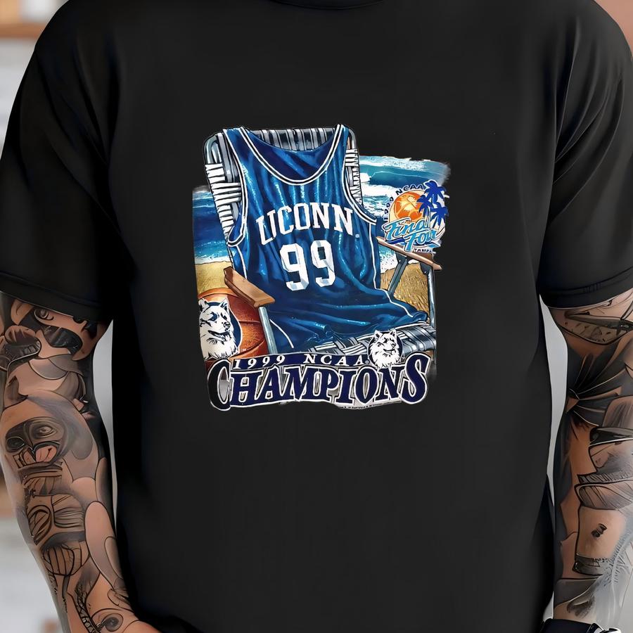 Uconn 1999 Beach Shirt Xxl T-shirt