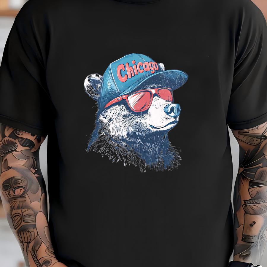 Chicago Baseball Crewneck Sweatshirt, Vintage Sports Fan Apparel, Game Day Gift, Unisex Chicago Sweatshirt, Chicago Baseball Fan T-shirt