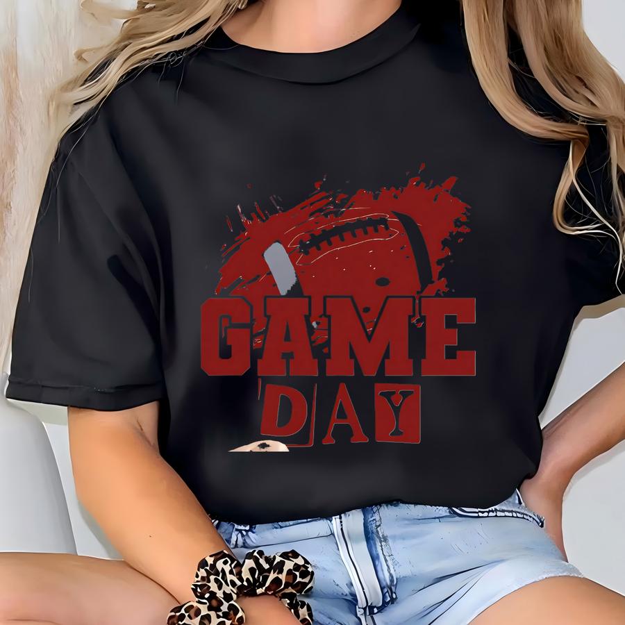Football Game Day Dtf Transfers | Ready To Press Football Game Day Direct To Film Transfers T-shirt
