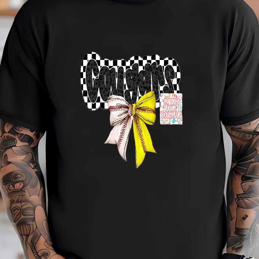 Cougars Mascot Png: Baseball Softball Coquette (digital File) T-shirt