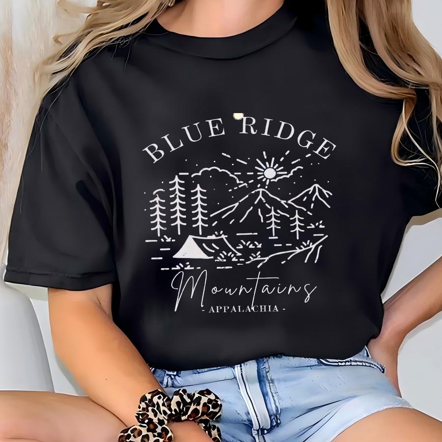 Blue Ridge Mountains Shirt Granola Girl Clothes Appalachian Mountains Tshirt Tee Nature Mountains Hoodie National Parks Gift T-shirt