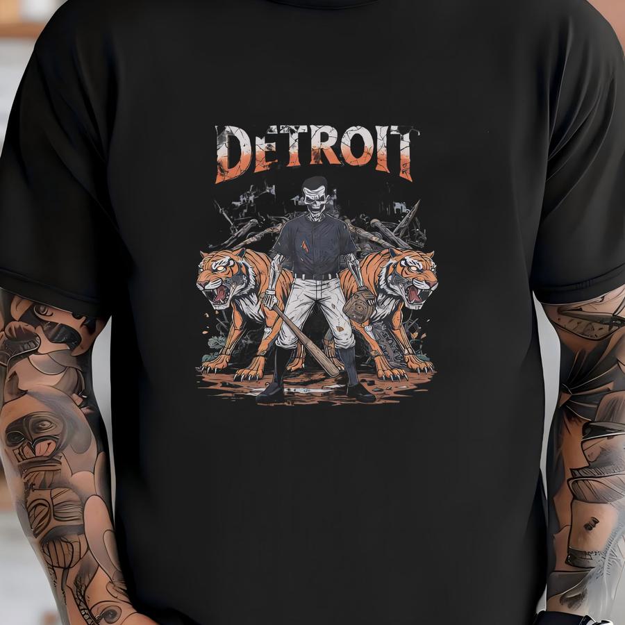 Detroit Baseball Shirt, Michigan Baseball, Sports Team Clothing, Baseball Fan Gift, Baseball Lover Apparel, Vintage Baseball, Tiger T-shirt