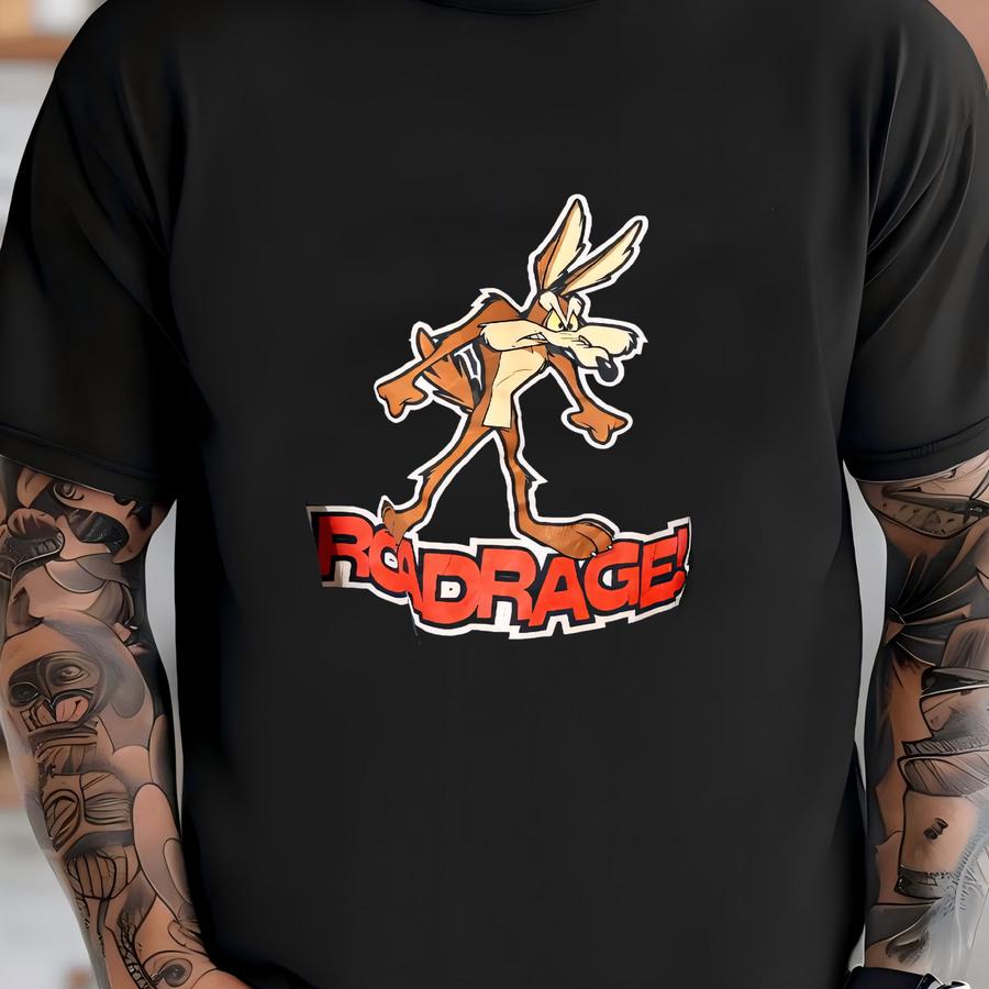 90's Wile E Coyote Crewneck Sz L (a8783) T-shirt