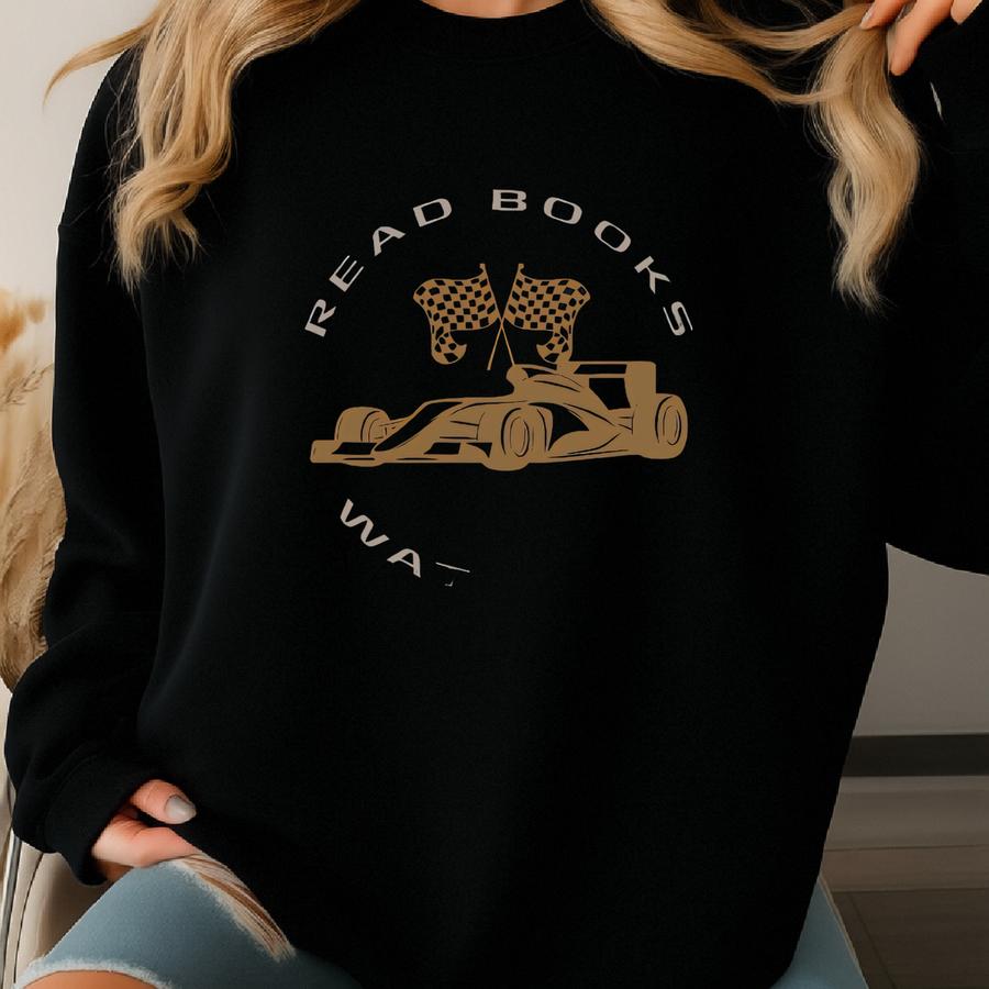 Read Book | Watch F1 Shirt | F1 Romance Shirt | Bookish Shirt | F1 Merch | Formula 1 Shirt Sweatshirt