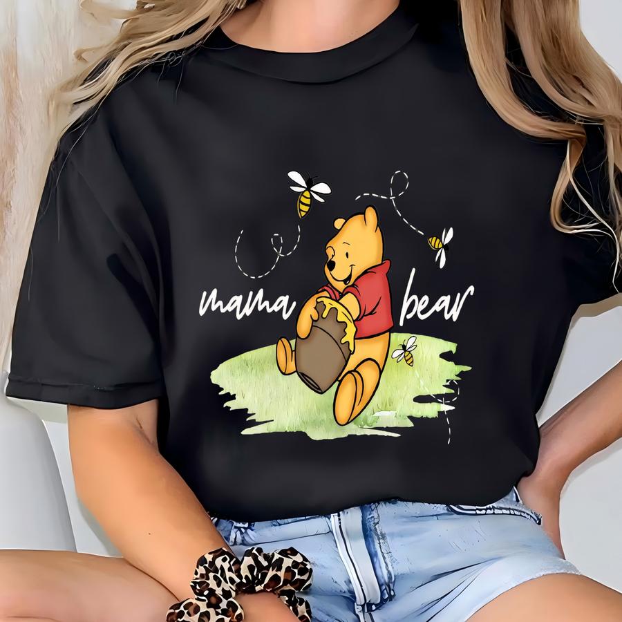Custom Mama Bear Sweatshirt, Bear Sweatshirt, Mama Est With Kid Name On Sve Sweatshirt, Personalized Mothers Day Sweater T-shirt