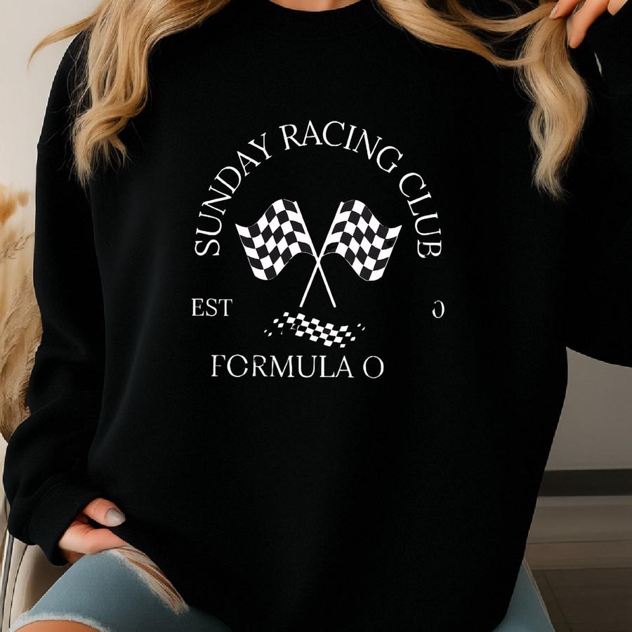 Sunday Racing Club Formula One T-shirt, Aesthetic F1 Shirt, Formula 1 Shirt, F1 Fan Gift, Racing Club Tee, Preppy Racing Clothing Sweatshirt