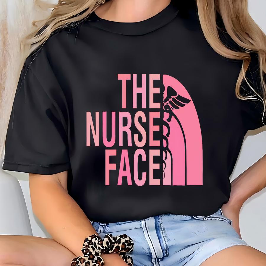 Nurse Face Hoodie: Soft Cotton Medical Tee T-shirt
