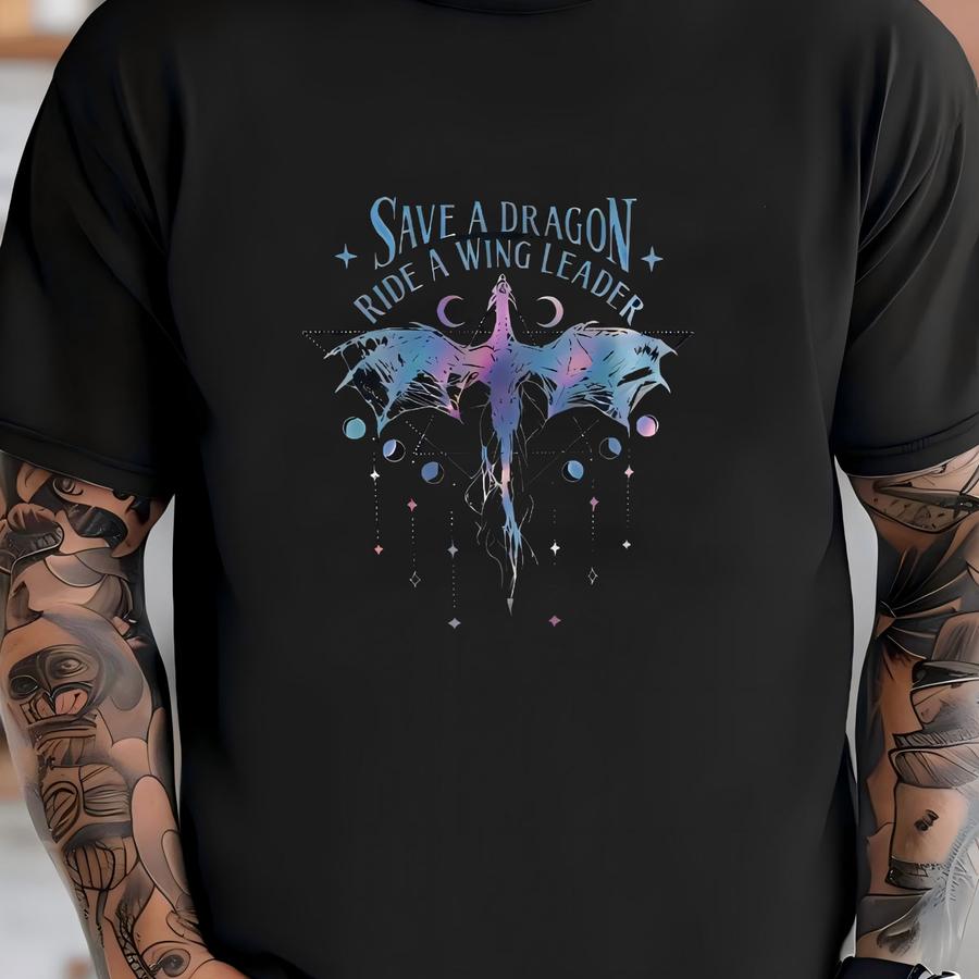Xaddy Save A Dragon Ride A Wingleader Hoodie, Xaddy Shirt, Fantasy Bookish Hoodie, Dragon Riders Sweatshirt ,book Lover Tee T-shirt