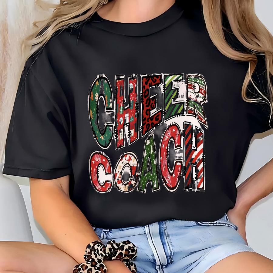 Cheer Christmas Sweatshirt, Cheer Shirt, Cheerleader Shirt, Cheerleader Sweatshirt, Gift For , Cheer Gift T-shirt