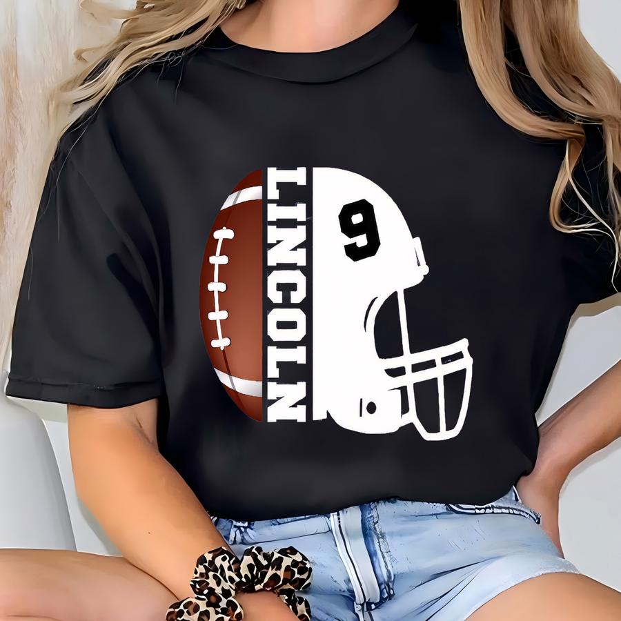 Personalized Football Birthday Shirt, 7th 9th Years Old Birthday Tee, Custom Birthday Shirt For Boys, Birthday Shirt, Birthday Party Hoodie T-shirt