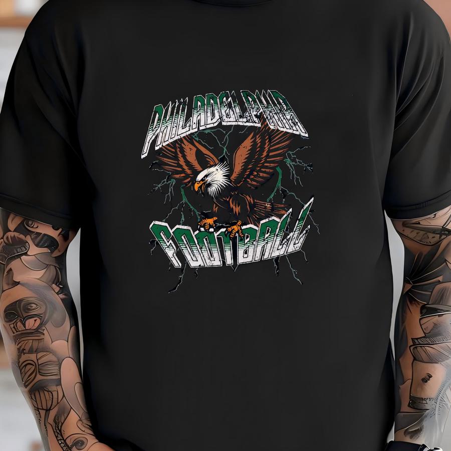 Vintage Philadelphia Football Tank Top, Fan Gifts, Game Day Sveless Shirt, Retro Apparel, Team Wear, Gift, Football Fan - T-shirt