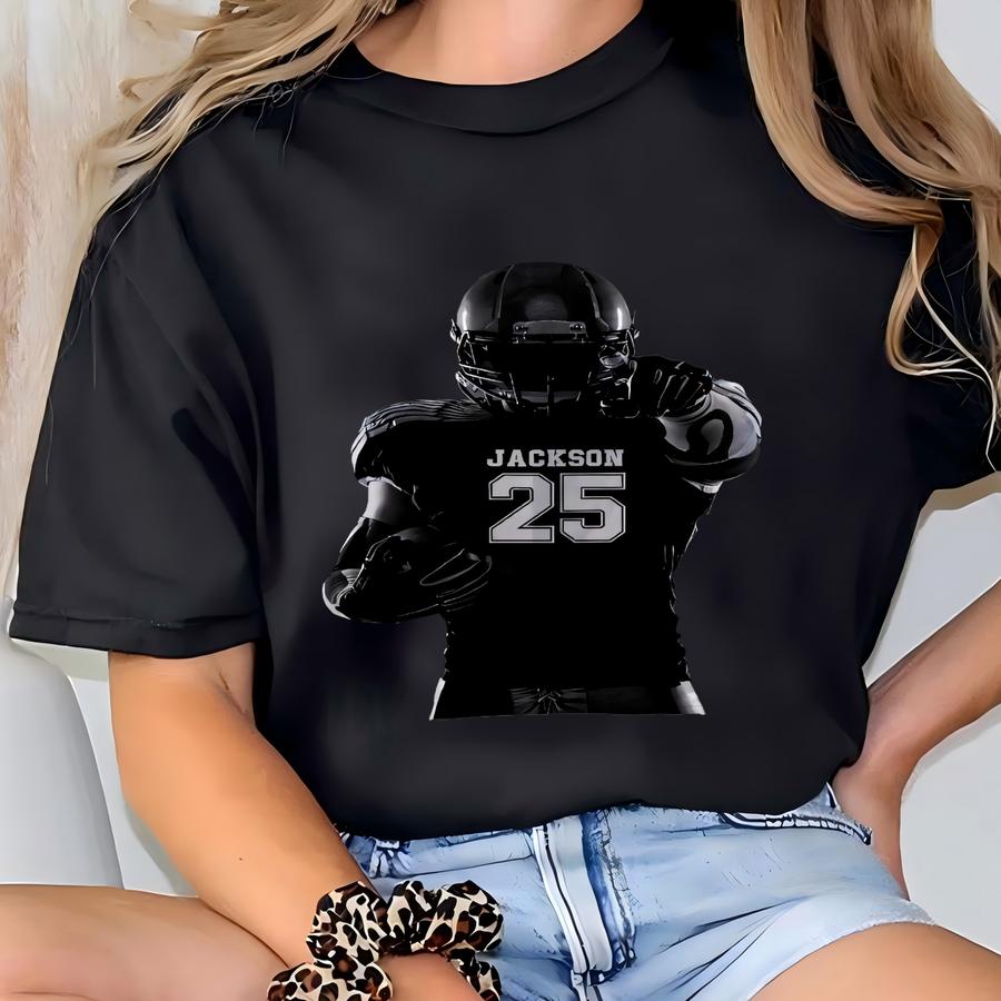 Personalized Football Player Beach Towels, Football Player Gifts, Football Pool Towel, Football Team Gift, Custom Towel For Football Player T-shirt