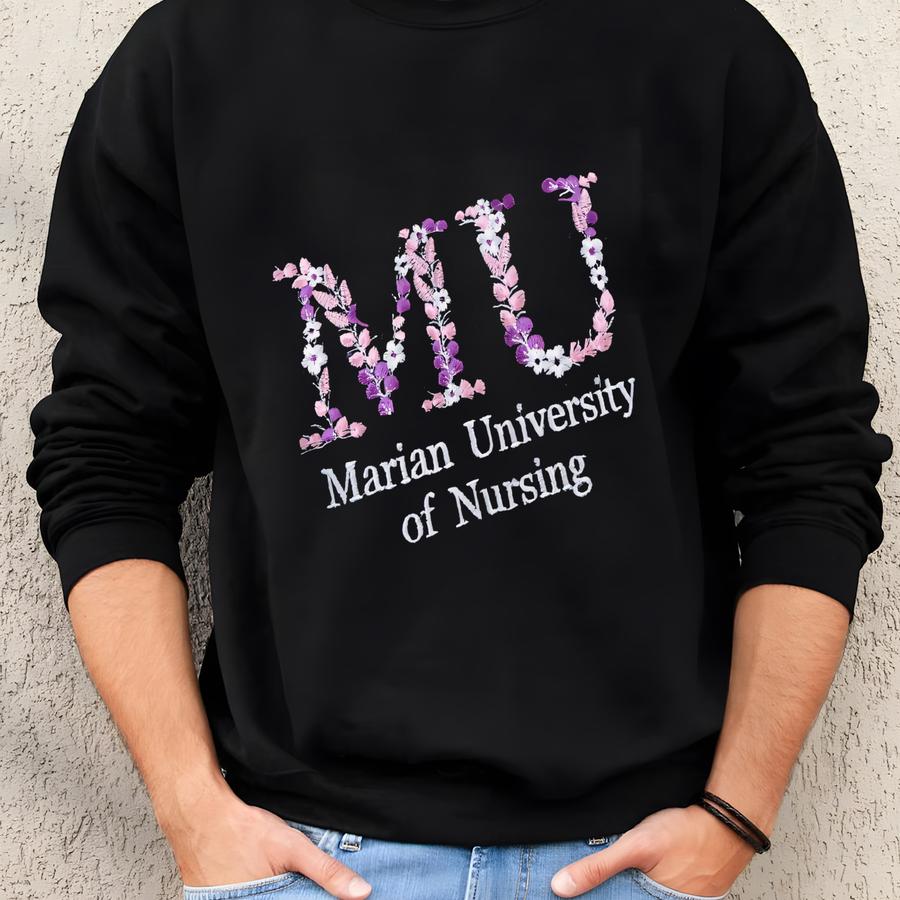 Custom College Floral Hoodie, Floral Letter Sweatshirt, Flower College Shirt, High School Shirt, Graduation Gift Sweatshirt