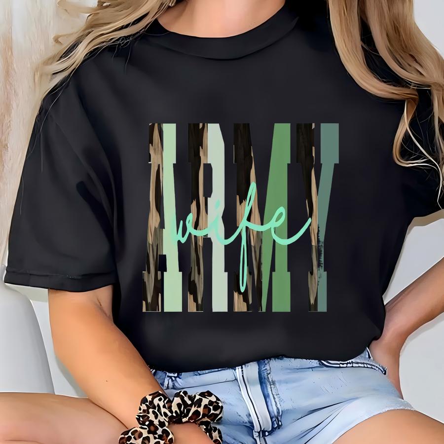 Wife Sweatshirt, Crewneck Sweatshirt, Gift For Wife, Sweatshirt, Military Sweatshirt, Wife, Soldier Support T-shirt