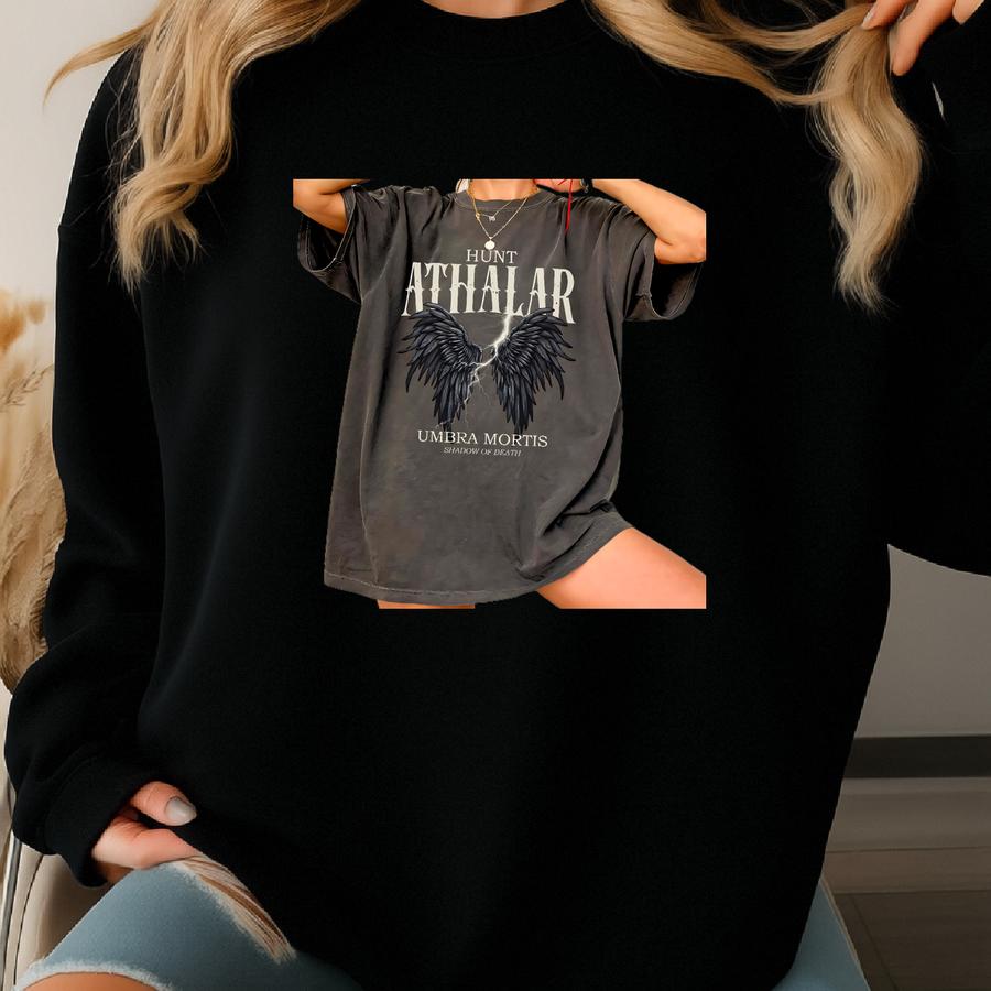 Umbra Mortis Hunt Athalar T-shirt, Bryce Danika Ruhn Danaan Rhysand, Sarah J Maas, Sjm Merch, Crescent City Tshirt, Ruhn Danaan, Book Lover Sweatshirt