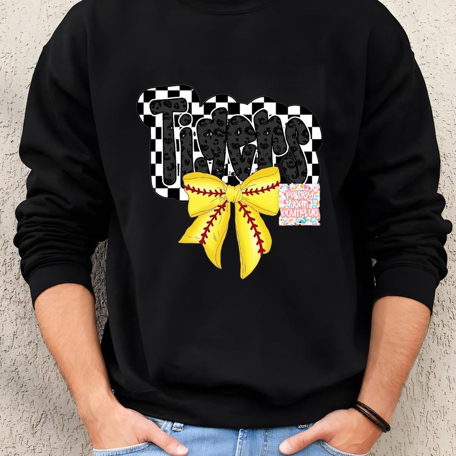 Tigers Mascot Softball Png: School Spirit Digital File Sweatshirt Tigers Mascot Softball Png: School Spirit Digital File Sweatshirt