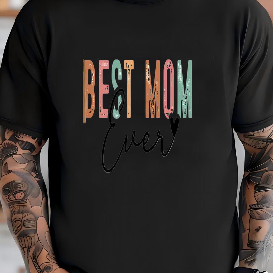 Best Mom Ever Shirt, Cool Moms Club Shirt, Favorite Mom Tee, Mother's Day Tee, Mom Appreciation Gift With Sleeve Printing Shirt
