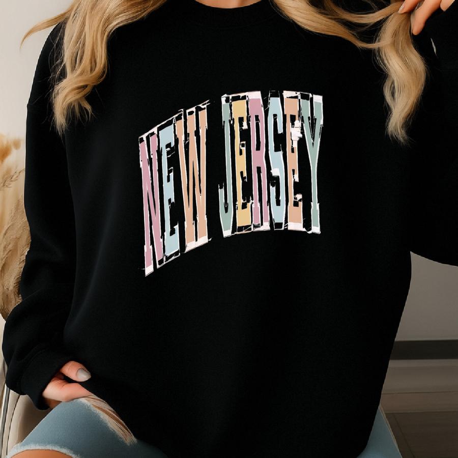 New Jersey Sweatshirt, State Sweatshirt, New Jersey Sweater, New Jersey Crewneck, New Jersey Pullover, New Jersey Shirt, New Jersey Gifts Sweatshirt