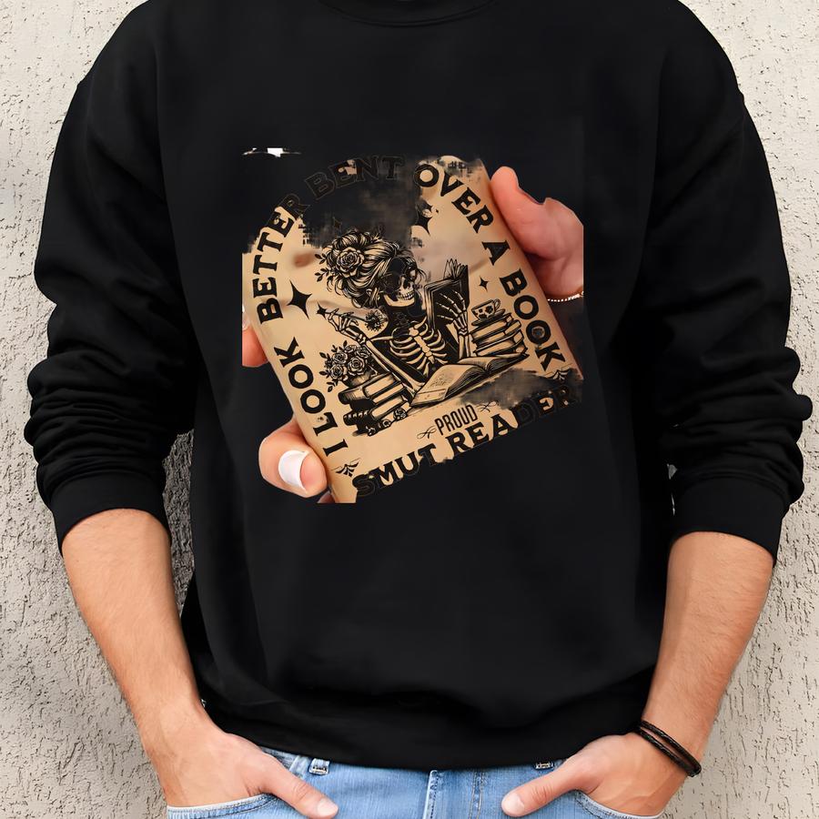 Bookish Glass Tumbler, Bookish Gift, Smut Cup, Gift For Dark Romance Lovers, Fantasy Book Lover, 16oz Sipper Glass With Straw, Bookworm Gift Sweatshirt