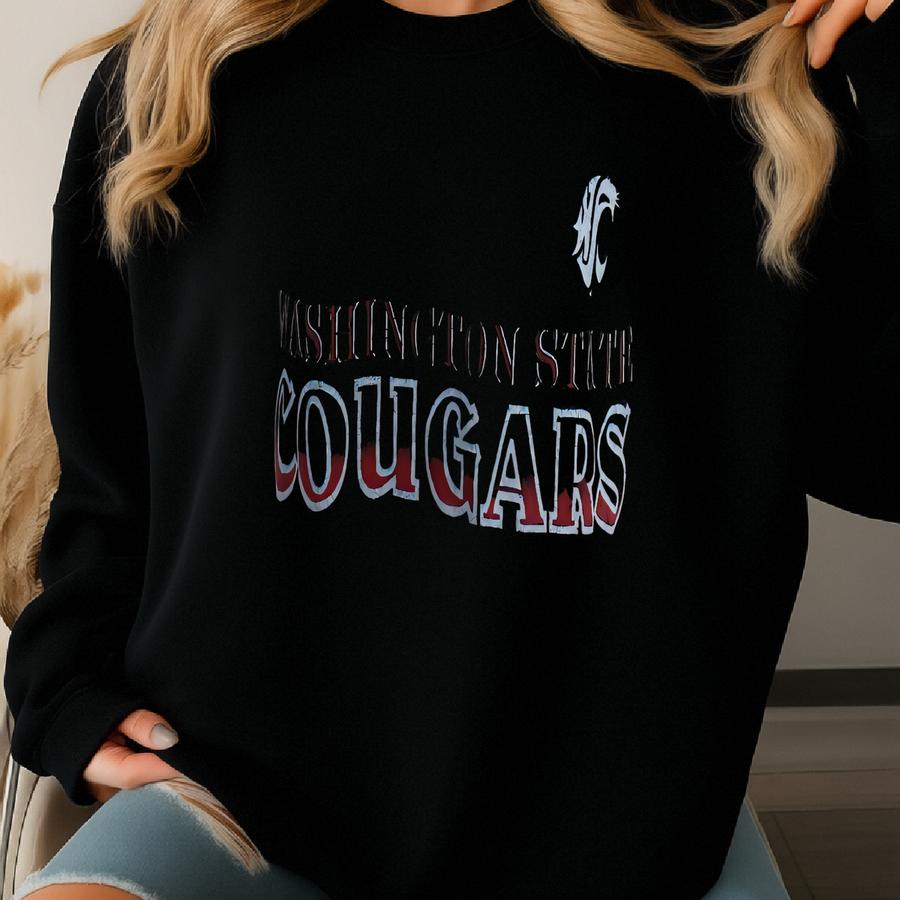 Vintage 00s Washington Cougars T-shirt Washington Cougars Sweatshirt Wsu Washington State University Washington Cougars Football Sweater Hat Sweatshirt