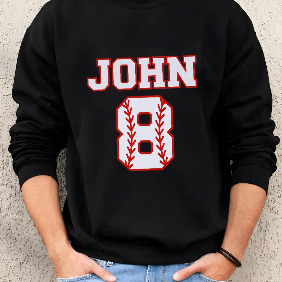 Custom Baseball Tee, Custom Basketball, Personalized Gift, Canvas Tee, Sports, Baseball Mom Gift, Football Sweatshirt