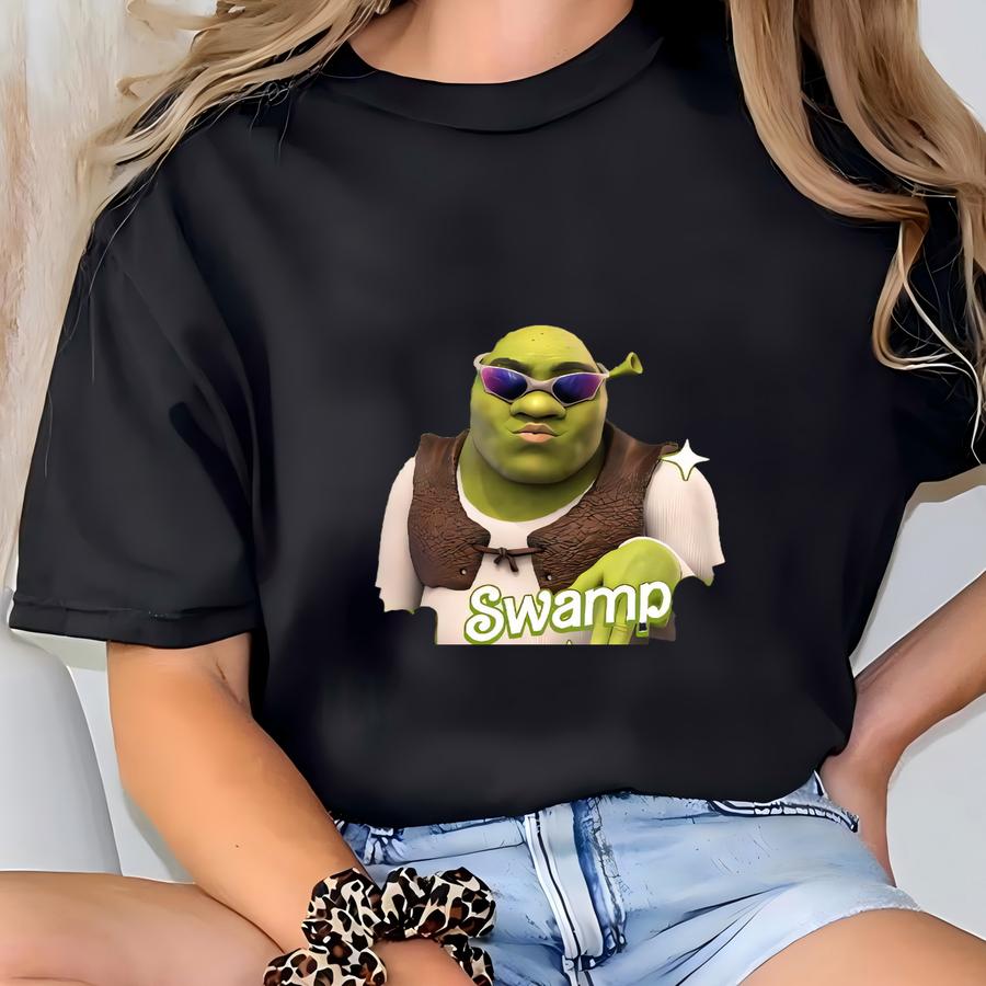 Can't Today I'm Swamped Shirt, Shrek Doll Inspired Shirt, Shrek And Fiona Shirt, Sassy Shrek Shirt, Funny Shrek Trending Shirt T-shirt