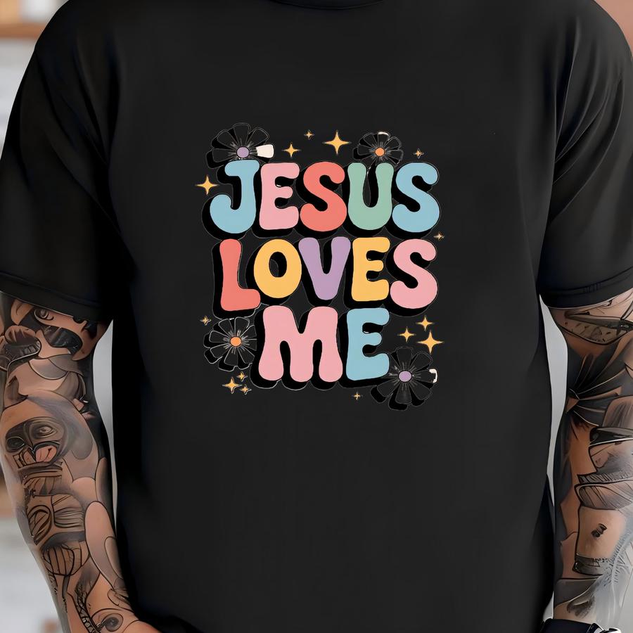 Jesus Loves Me Hoodie, Bible Study Shirt, Religious Tee, Religious Shirt, Christian Kids Tee T-shirt