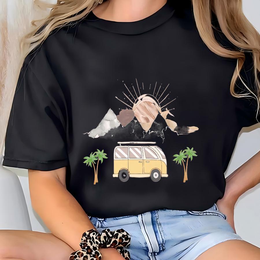 Custom Name Van Life Mug, Custom Name Camping Mug, Campfire Coffee Mug, Rv Mug, Outdoor Mug, Road Trip Mug, Van Life Mug , Bus Life 12oz Mug T-shirt