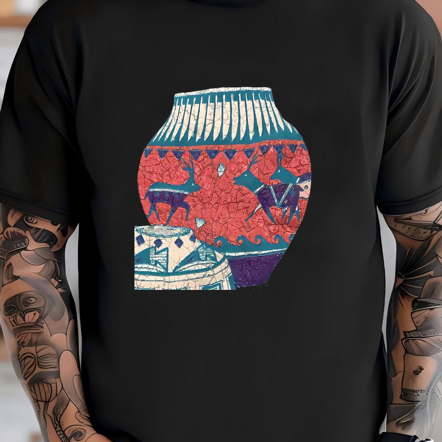 Vintage Laughlin Nevada Native American Pottery Hoodie - Sz Xl Single Stitch T-shirt