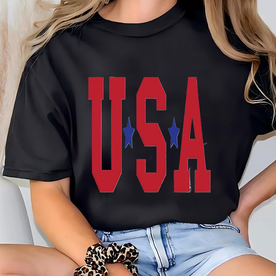 Retro Usa ® Shirt - 4th Of July Tshirt - 4th Of July Shirt - America Patriotic Shirt - Independence Day - Usa Shirt Women T-shirt