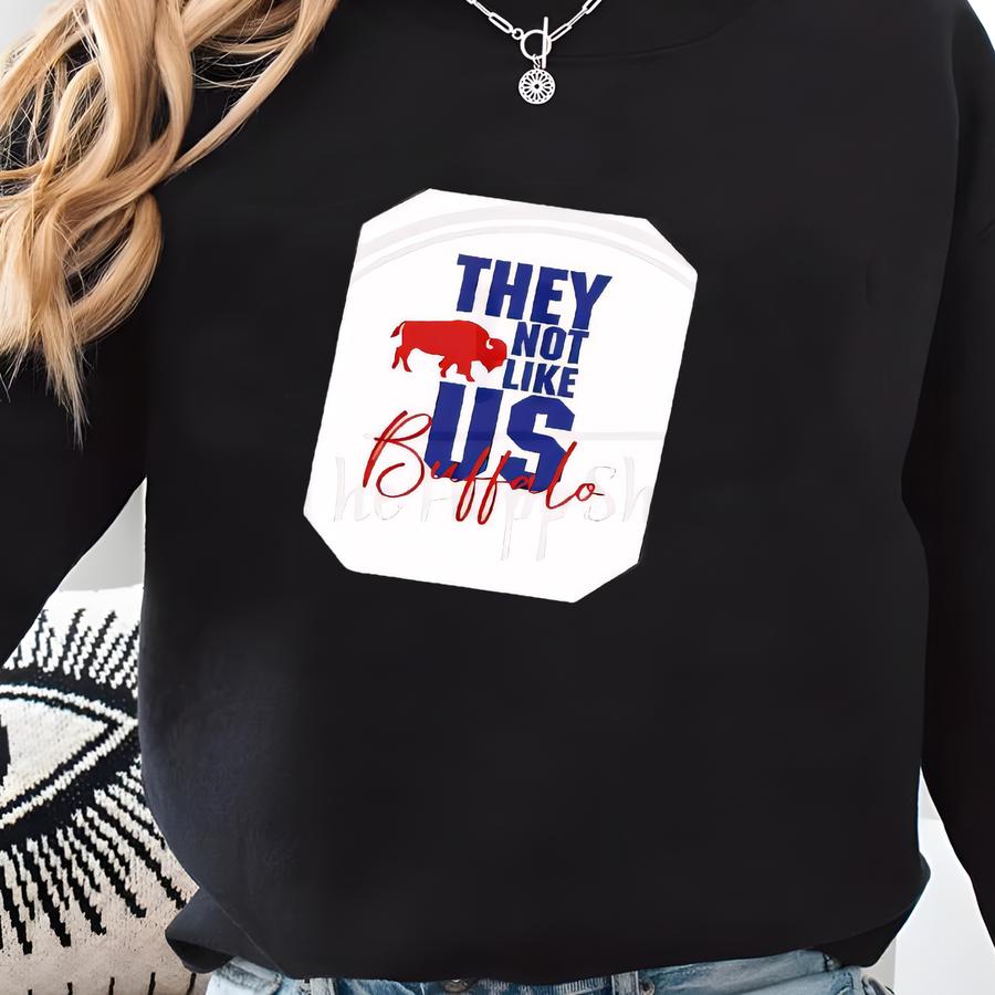 They Not Like Us Keyring, Buffalo Themed Keychain, Personalized Key Fob, Unique Gift, Photo Keychain Accessories Sweatshirt