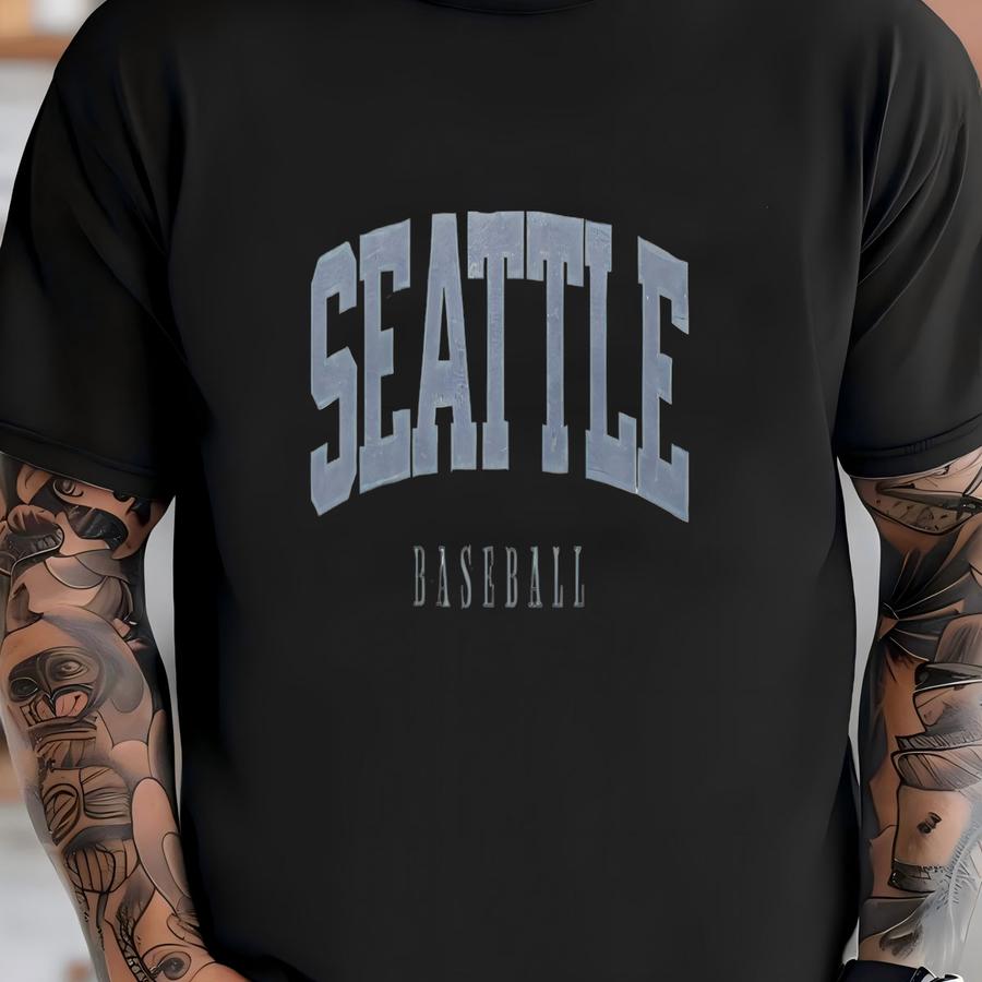 Seattle Baseball Varsity Sweatshirt, Sports Crewneck, College Sweater, Baseball Fan Gift, Baseball Lover Apparel, Vintage Retro, Mariner T-shirt
