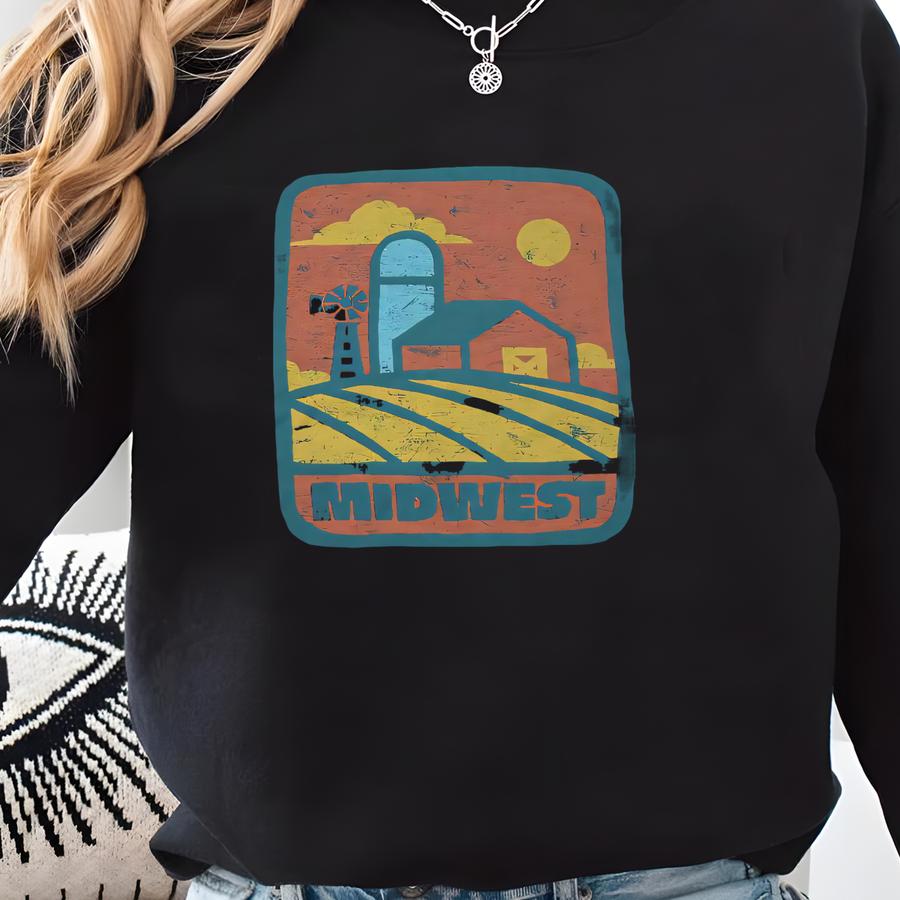 Midwest Farmscape T-shirt Sweatshirt