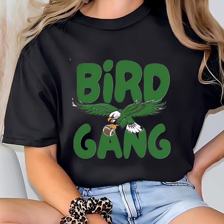 Bird Gang Kids Hoodie – Football-inspired Youth Tee, Game Day Toddler Shirt T-shirt