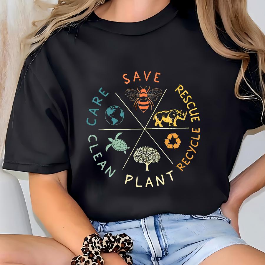 Save The Planet Sweatshirt, Earth Lover Hoodie, Enviromental Sweater, Recycle Hoodie, Global Warming Crewneck, Earth Awareness Sweater T-shirt