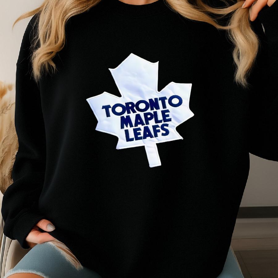 Vintage 90s Toronto Maple Leafs Hockey Starter Away Blue Blank Jersey Size L/xl Sweatshirt