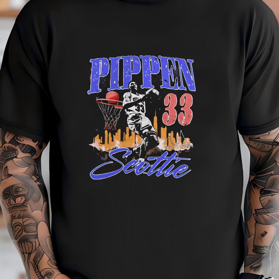 Vintage 90s Scottie Pippin Shirt Homage Retro Classic Graphic Tee Bootleg Bestseller Unisex Sport Sweatshirt Gift T-shirt